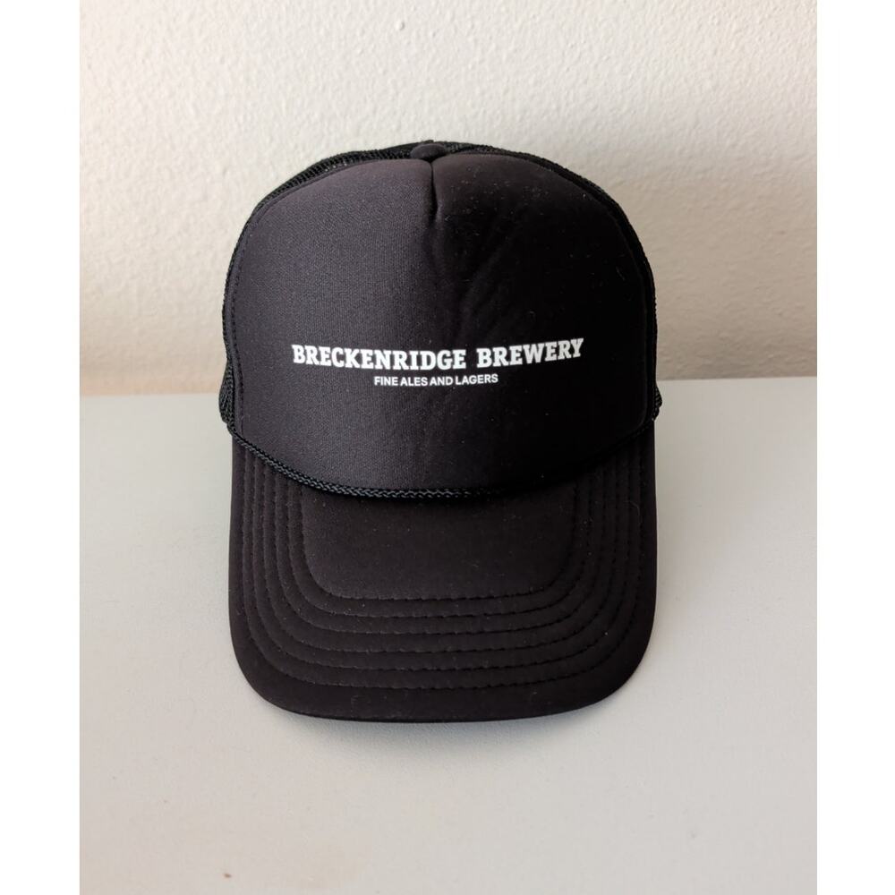 Breckenridge Brewery Fine Ales & Lagers Black Rope Trucker Hat Snapback colorado